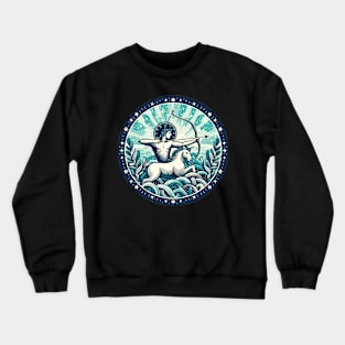 "Celestial Bliss: Sagittarius Unleashed" - Zodiac Horoscope Star Signs Crewneck Sweatshirt